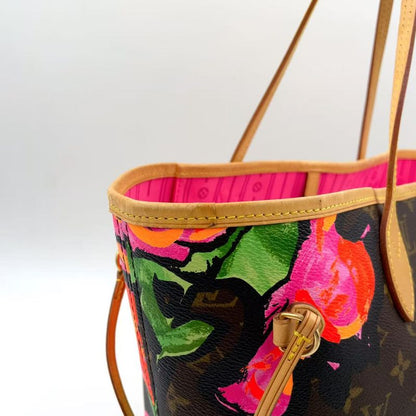 Louis Vuitton Neverfull MM Monogram Rose Monogram Rose Leather X PVC Pink X