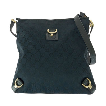 Gucci Abby Black Gold Hardware GG Canvas 131326 Shoulder Bag Women 505375