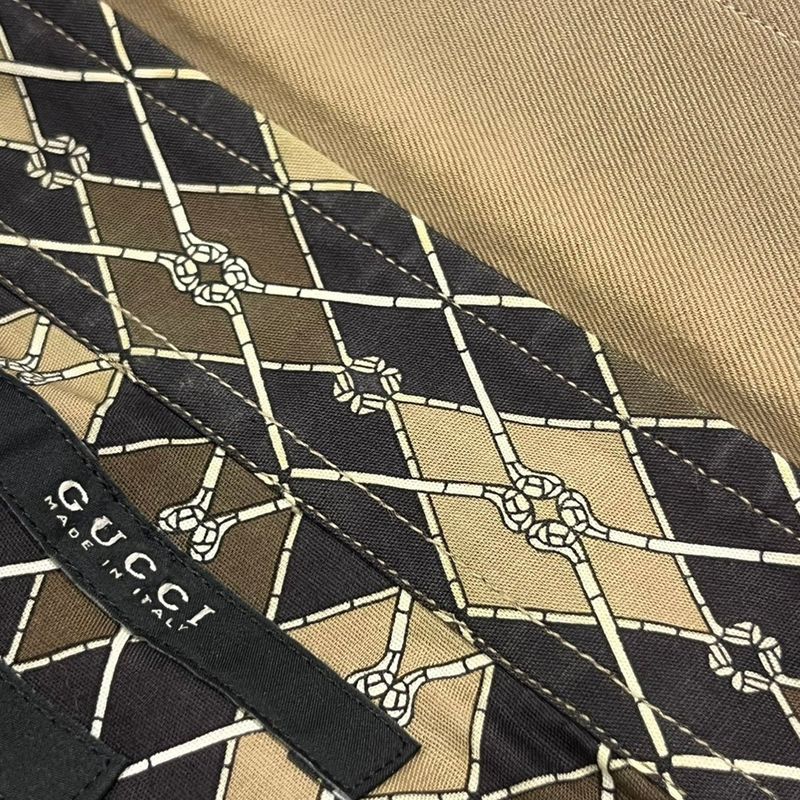 Gucci Slim Fit Button Down Shirt 219366 Z0868 Brownish 40