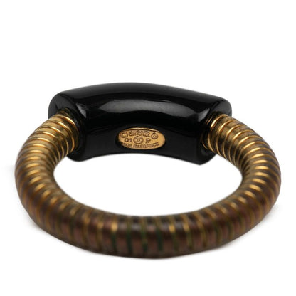 Chanel Logo Gold Black Plated Ladies Chanel