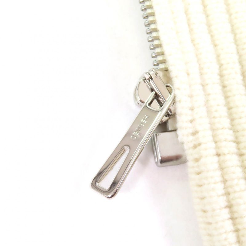 Hermes 23AW 3h2101d4 100% Wool H Motif With Logo Zip Poncho Coat Knit Coat Off