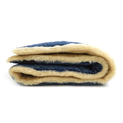 Louis Vuitton Scarf Echarpe Shearling Denim M77144