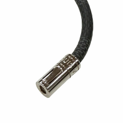 Louis Vuitton Damier Graphite Bracelet Bangle Black Silver — view 4
