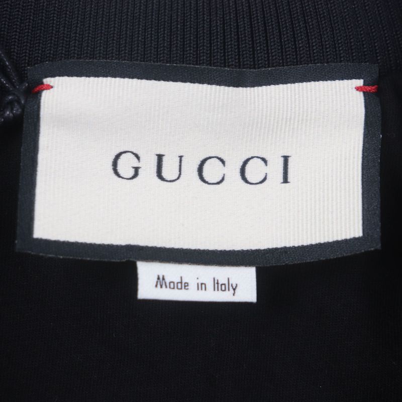 Gucci 615731 Sherry Line Webline Zip-up Track Jacket Black M Made In Italy