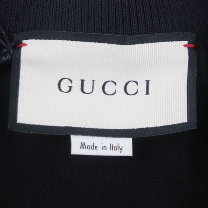 Gucci 615731 Sherry Line Webline Zip-up Track Jacket Black M Made In Italy