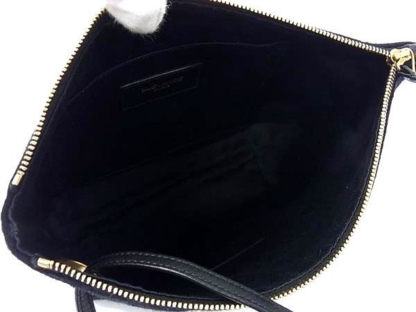 Yvessaint Laurent Yves Saint Laurent Rive Gauche Wool And Leather One Handle