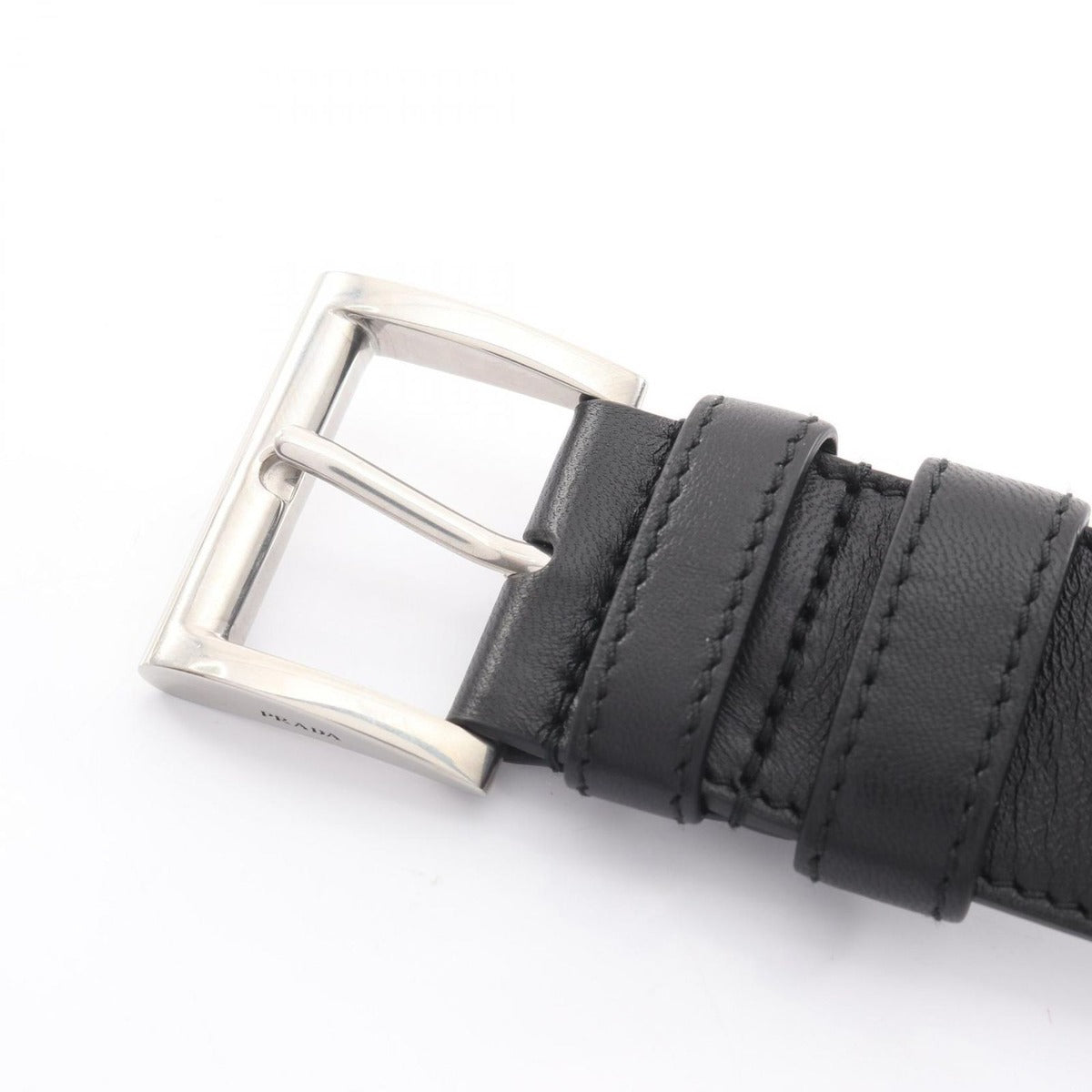Prada Belt Leather Black 85 — view 2