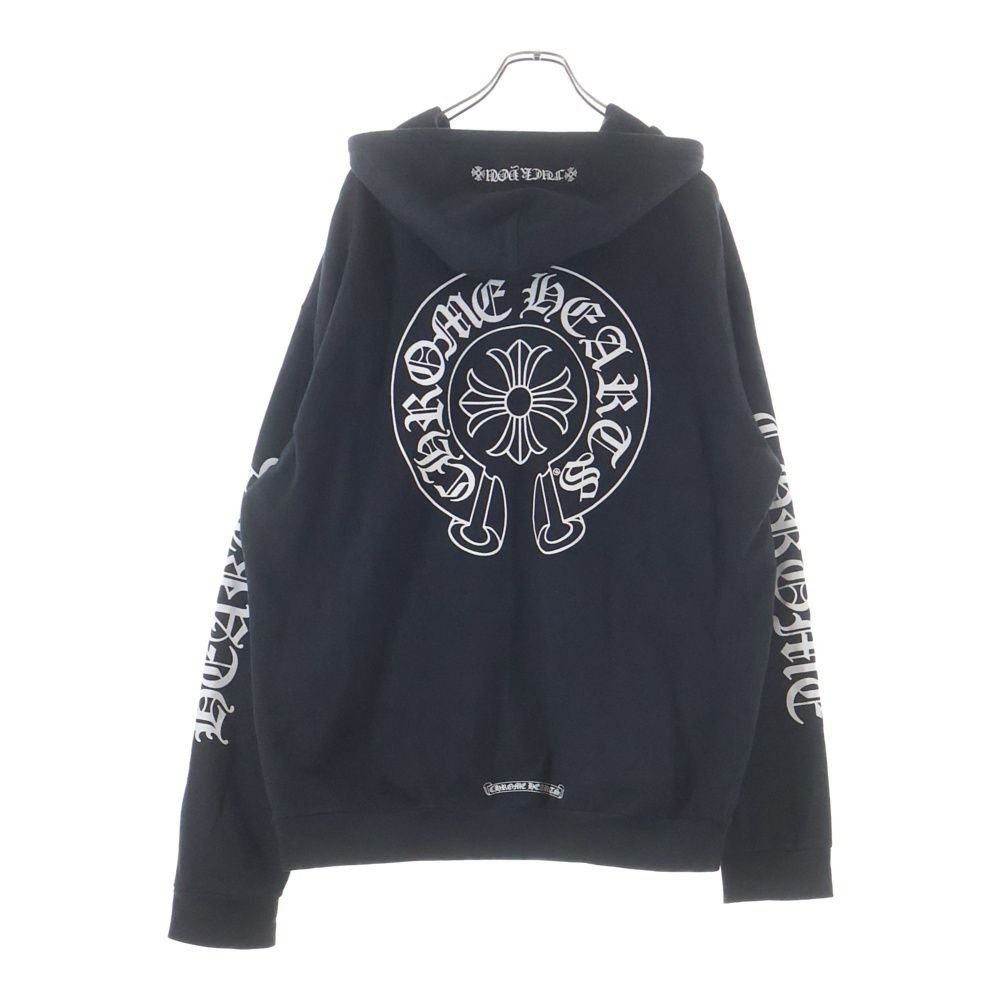 Chrome Hearts Sweatshirt HD Zip CH Plus All Over Pattern Backhoe Splint Zip