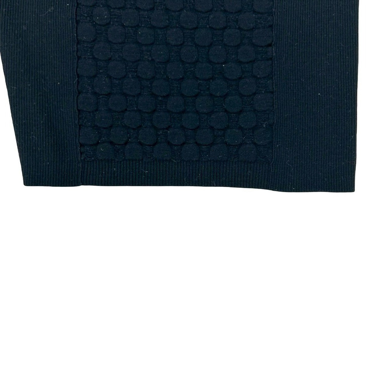 Chanel High Neck CC Logo Button Wool Polyester Knit Sweater Top 38 Black — view 5