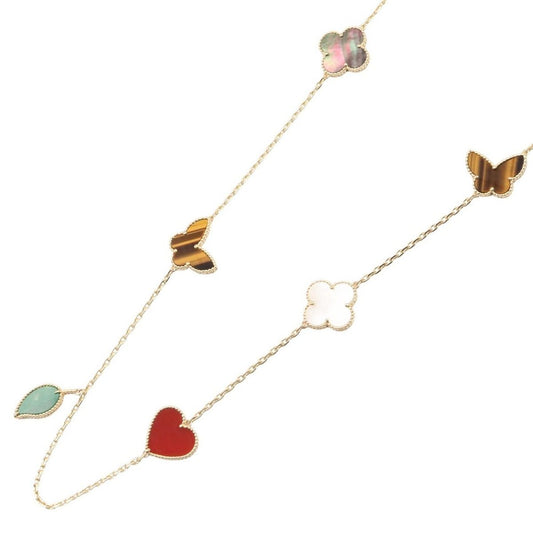 Van Cleef & Arpels Necklace Lucky Alhambra Long 12 Motifs 18k
