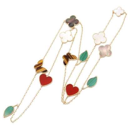 Van Cleef & Arpels Necklace Lucky Alhambra Long 12 Motifs 18k — view 2