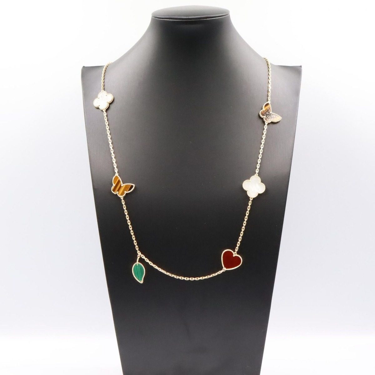 Van Cleef & Arpels Necklace Lucky Alhambra Long 12 Motifs 18k — view 9