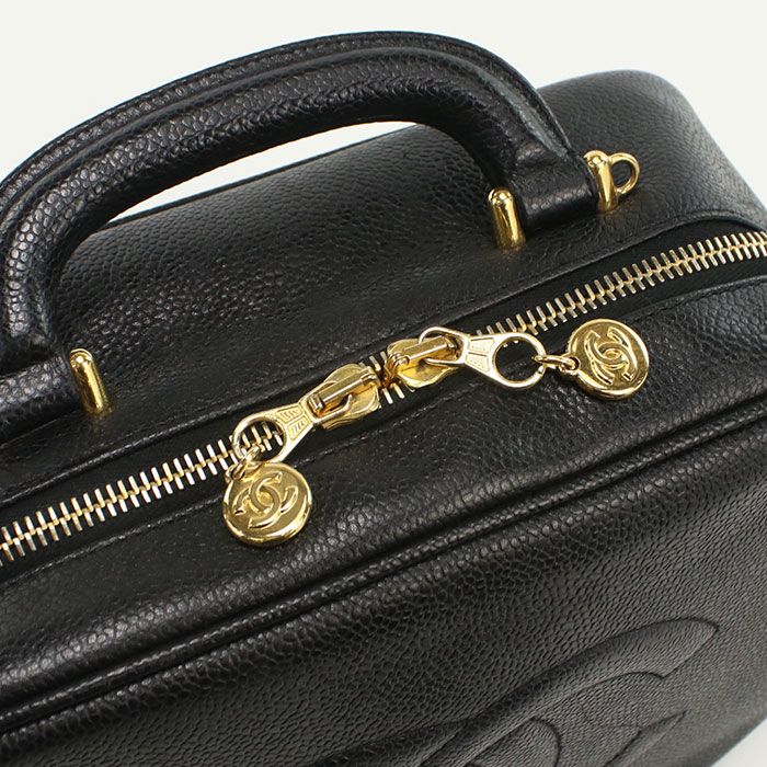 Chanel 2WAY Vanity Bag Coco Mark A07061 Shoulder Bag Caviar 4505942 Ladies