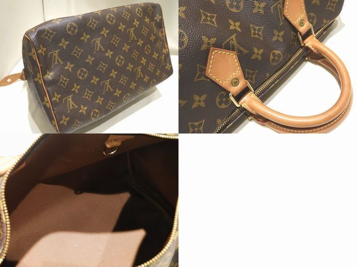 Louis Vuitton Speedy 30 M41526 Handbag Mini Bosun Shape Women's Monogram Brown