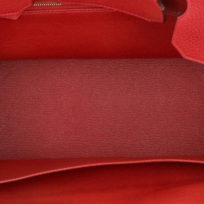 Hermes Birkin 35 C Engraved Ghardware Togo Leather Handbag Men 35