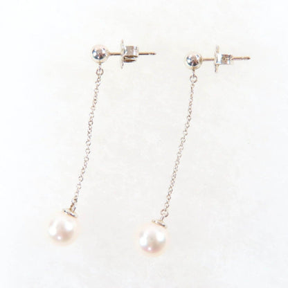 Tiffany & Co. 925 Fresh Water Pearl Ziegfeld Collection Drop Earrings — view 5