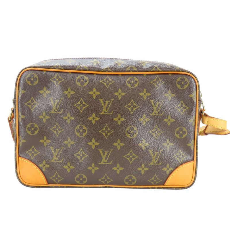 Louis Vuitton Shoulder Bag Trocadero 30 M51272 Monogram Nubuck Brown Crossbody