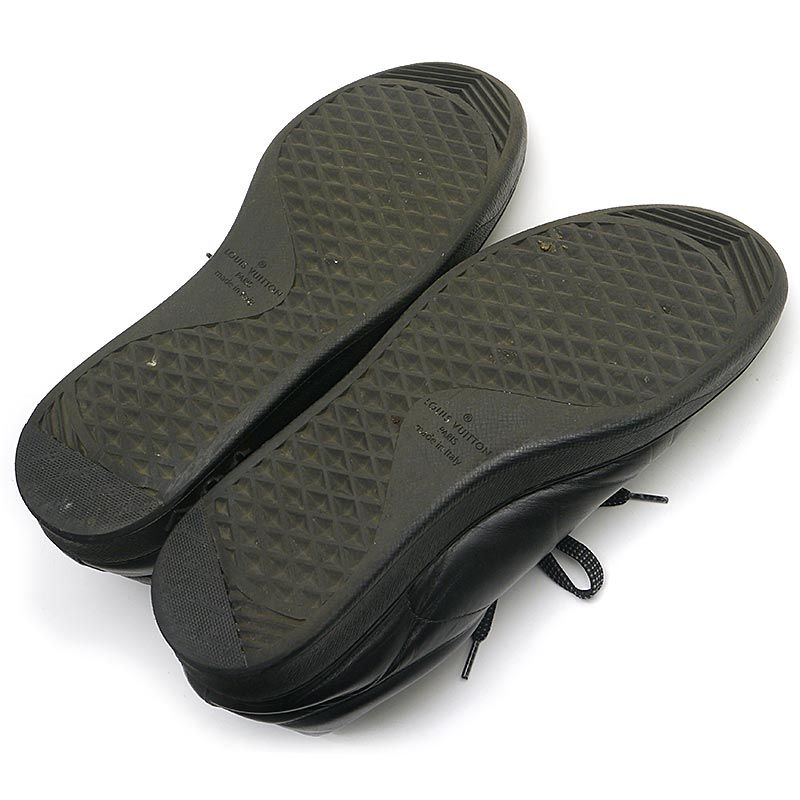 Louis Vuitton Luxembourg Line Sneakers 5.5 Leather Black