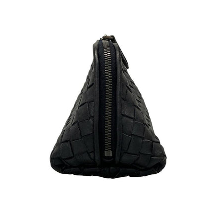 Bottega Veneta Pouch Intrecciato Black Leather
