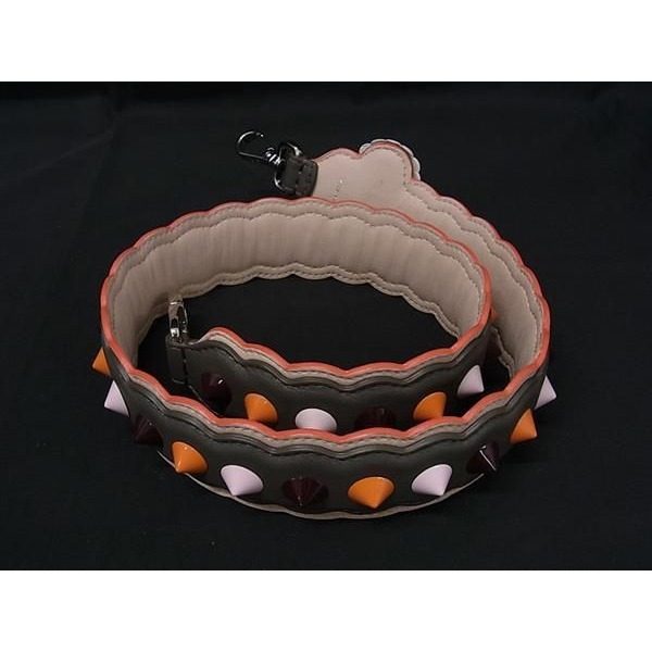 Fendi Strap Leather Studded Bag Shoulder Multicolor — view 2