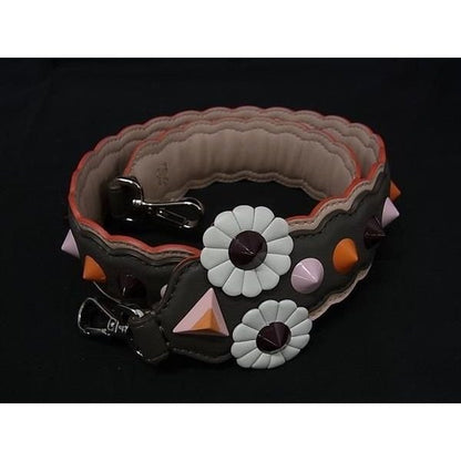 Fendi Strap Leather Studded Bag Shoulder Multicolor