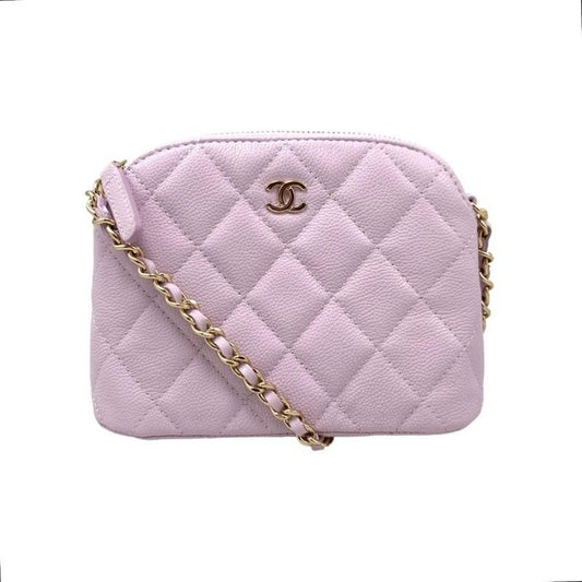 Chanel Shoulder Bag Mini Chain Wallet Ap4000 Quilted Caviar Leather