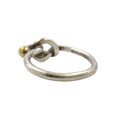 Tiffany & Co Love Knot Yellow Gold Silver Ring — view 2