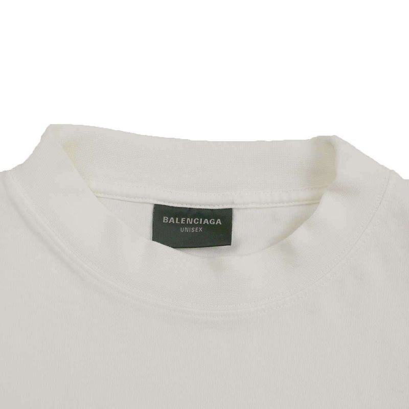 Balenciaga 25ss Over Champs-Elysees T-Shirt Print T-Shirt 787349 Trvn1 White 1