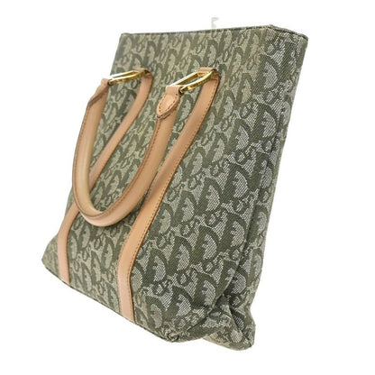 Christian DIOR Shoulder Tote Leather Canvas Leather 70kb031