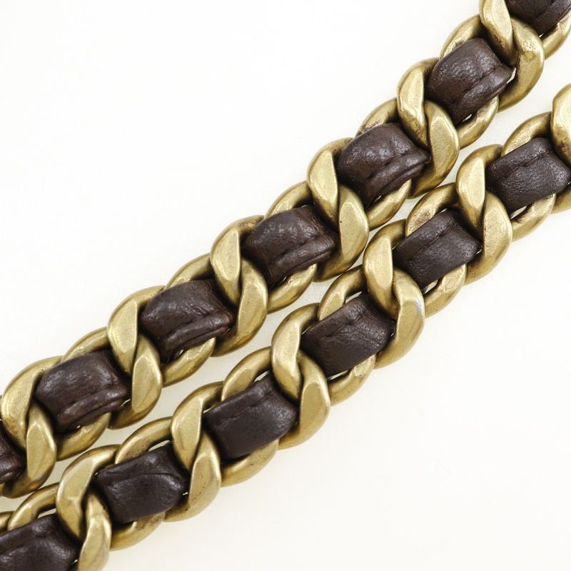 Chanel Matelasse Coco Mark Vintage Lambskin Brown Women's Backpack/daypack