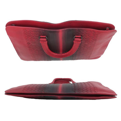 Bottega Veneta Tote Bag Hand Intrecciato Gradient Business Red Men's