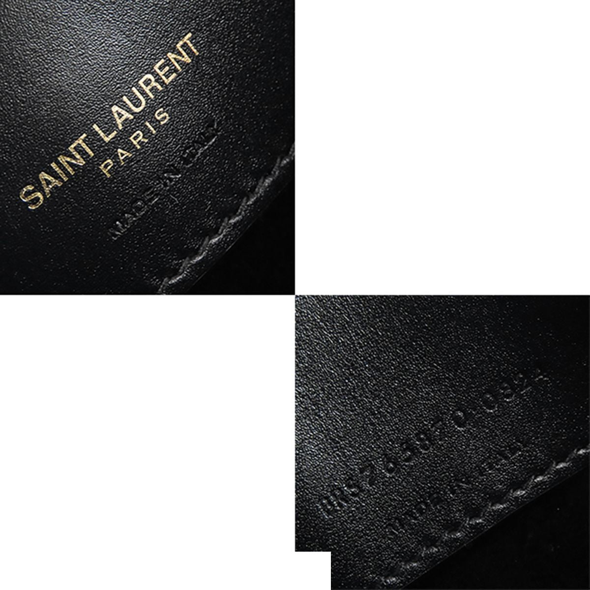 Saint Laurent le 37 Black Leather Mini 2-Way Shoulder Bag — view 6
