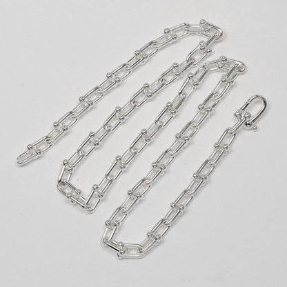 Tiffany & Co Hardware Small Link Silver 925 _ 44g Necklace