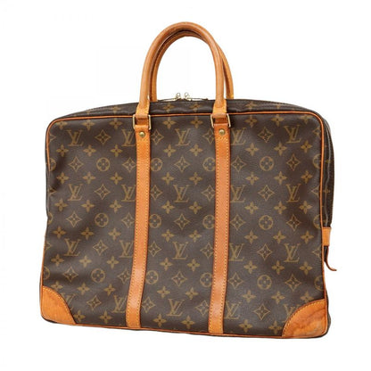 Louis Vuitton Briefcase Monogram Porte Documents Voyage M40226 Brown Men's