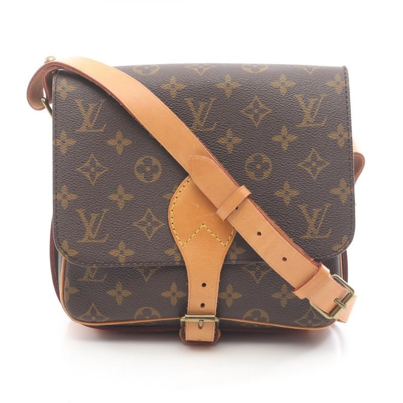Louis Vuitton Shoulder Bag Cartesier MM PVC Coated Canvas Leather