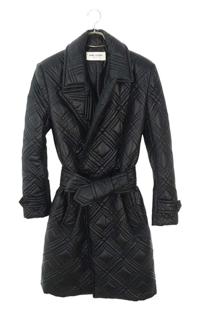 Saint Laurent Paris 661456 Y1d31 Quilted Long Coat Men 42