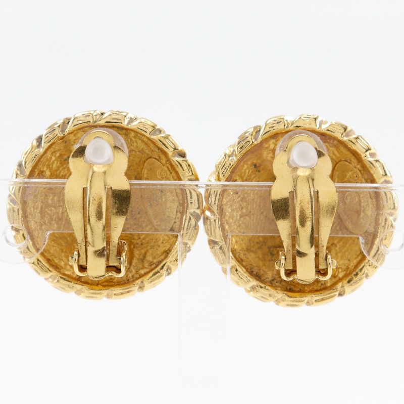Chanel Coco Mark Vintage Gold Plated Ladies 23.0g Earring