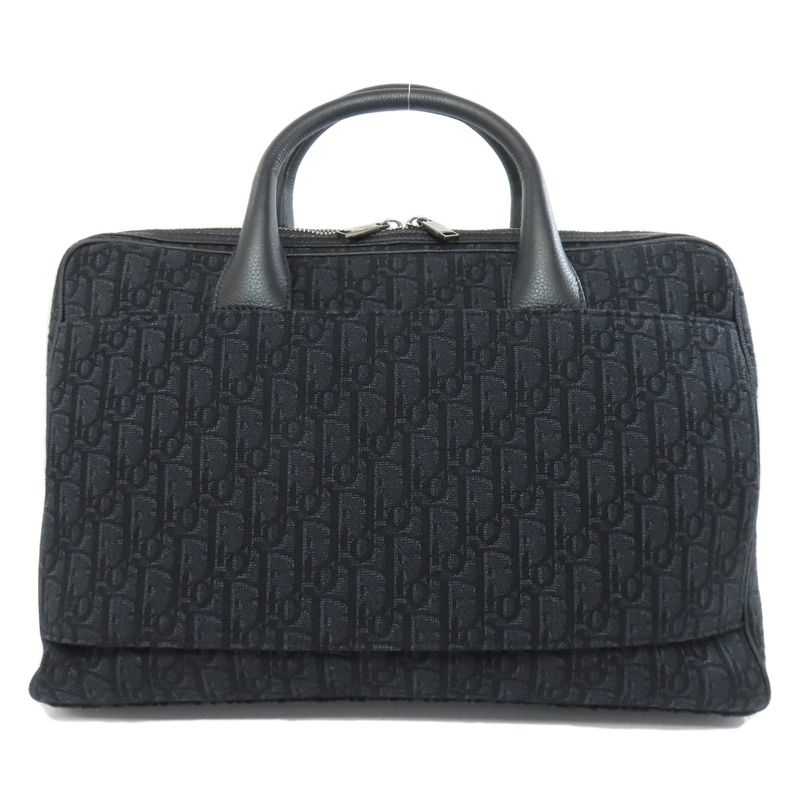 Christian DIOR Trotter Pattern 2WAY Business Bag Canvas Men's