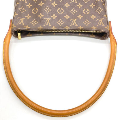 Louis Vuitton Looping GM Shoulder Bag Monogram Canvas M51145 Brown Gold