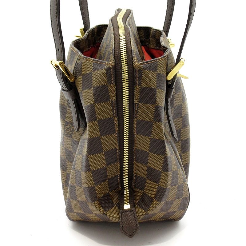 Louis Vuitton Belem MM N51174 Damier Women's Shoulder Bag Brown Excellent