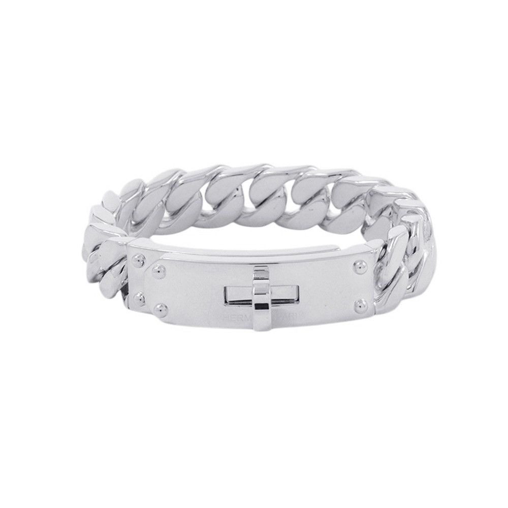 Hermes Bracelet Kelly Gourmet GM Silver