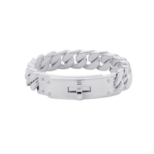 Hermes Bracelet Kelly Gourmet GM Silver