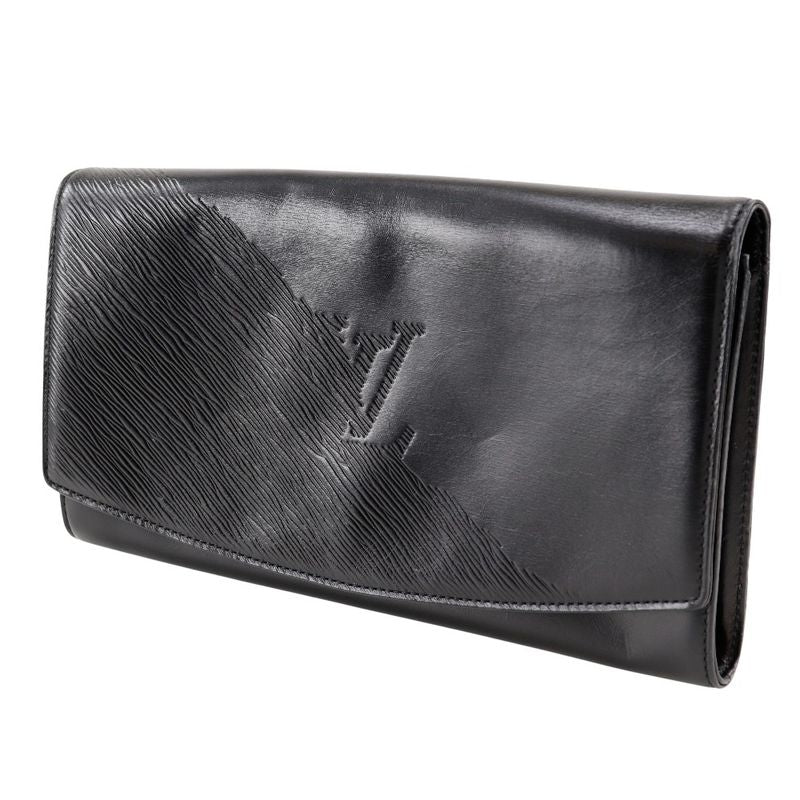 Louis Vuitton Aegean Opera Line M63962 Leather Noir Black Mi0901 Unisex Clutch