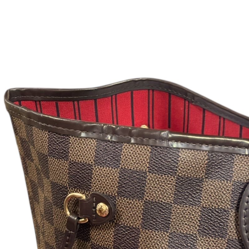 Louis Vuitton Neverfull GM Damier Tote Bag Damier Canvas N51106 Brown Ladies