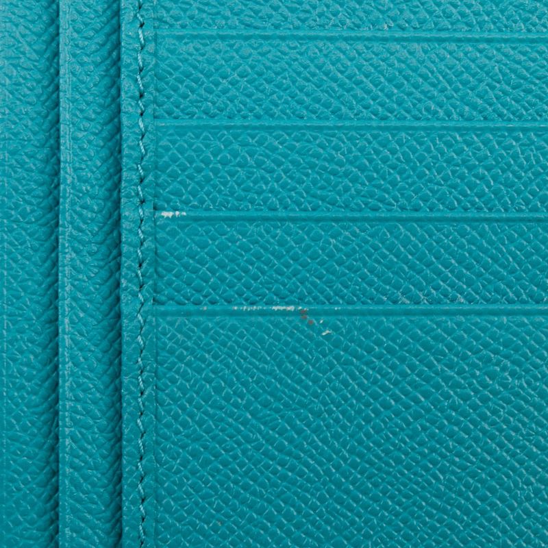 Bvlgari Leather Black/green Men's Long Wallet