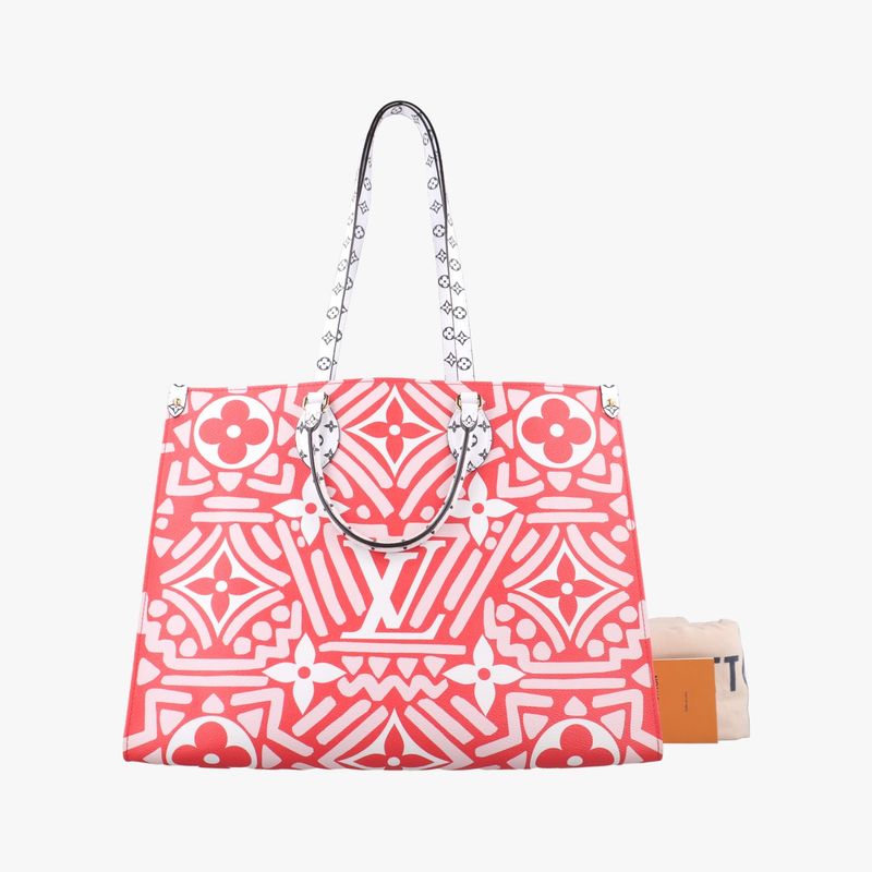 Louis Vuitton On The Go GM White And Rouge Monogram Giant M45356 Fn2260