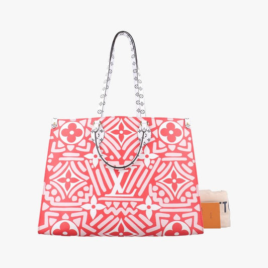 Louis Vuitton On The Go GM White And Rouge Monogram Giant M45356 Fn2260