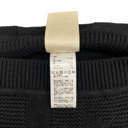 Hermes Poncho Rectangle H4h2904d30234 Size 34 Cape Style H Motif Wool Black