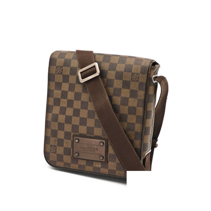 Louis Vuitton Damier Brooklyn PM Shoulder Bag Brown