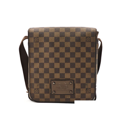 Louis Vuitton Damier Brooklyn PM Shoulder Bag Brown — view 3